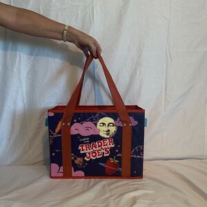Trader Joe’s Limited Edition Novelty Stand-Up Collapsible Grocery Tote Bag